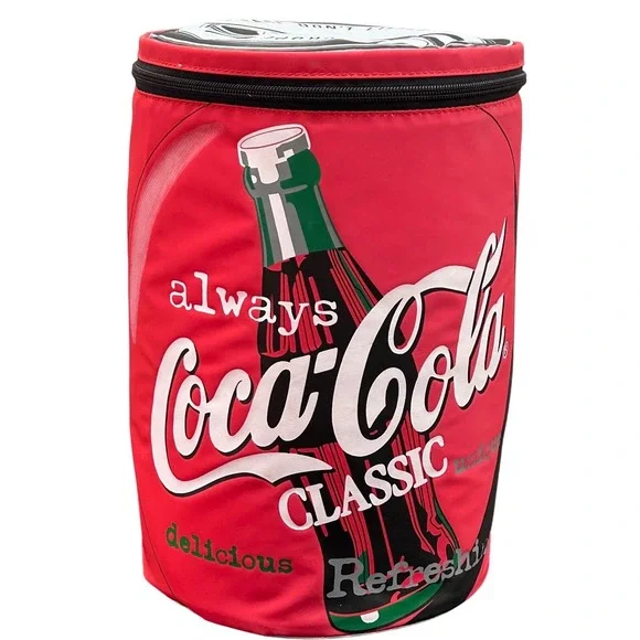 Coca-Cola 1999 Insulated Cooler Bag Red Can Shape Shoulder Strap Vintage NEW