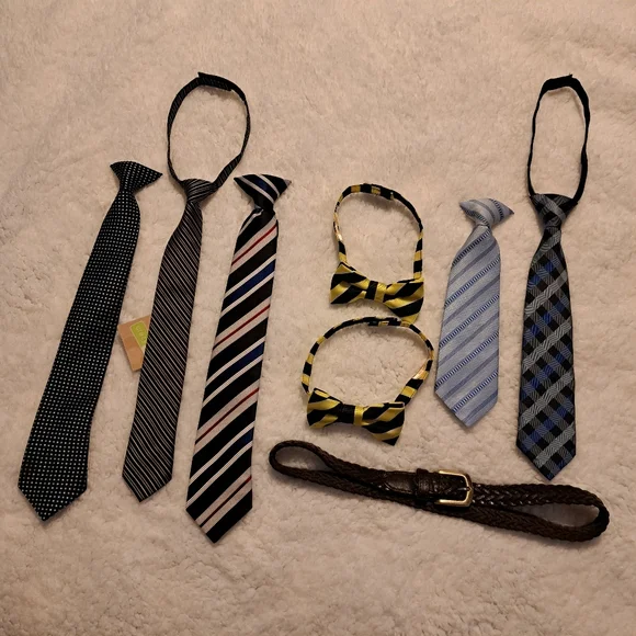 Stylish Tie and Bow Tie Set Lot