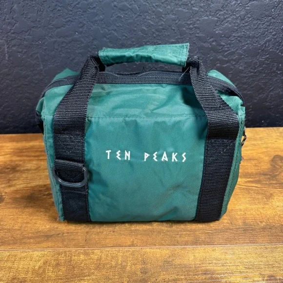 Ten Peaks Insulated Lunch Bag Green Nylon Thermal Food Storage Small Unisex