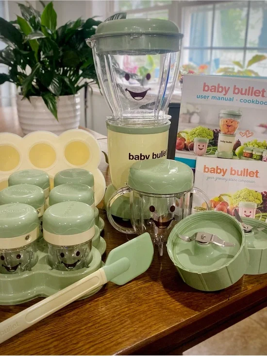 Baby Bullet Baby Food Maker Set in Sage Green