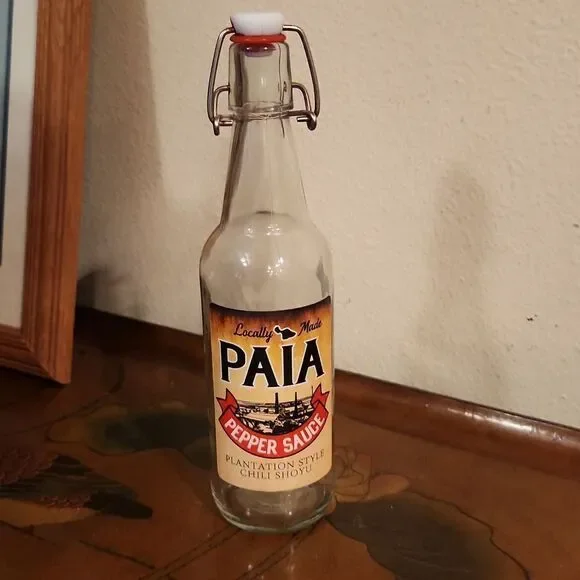 Paia Pepper Sauce Maui Hawaii Glass Bottle