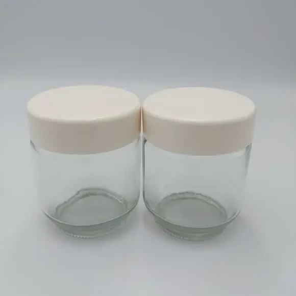 2 Euro Cuisine Yogurt Maker YM80/YM100 Replacement Screw Top Glass Jar‎