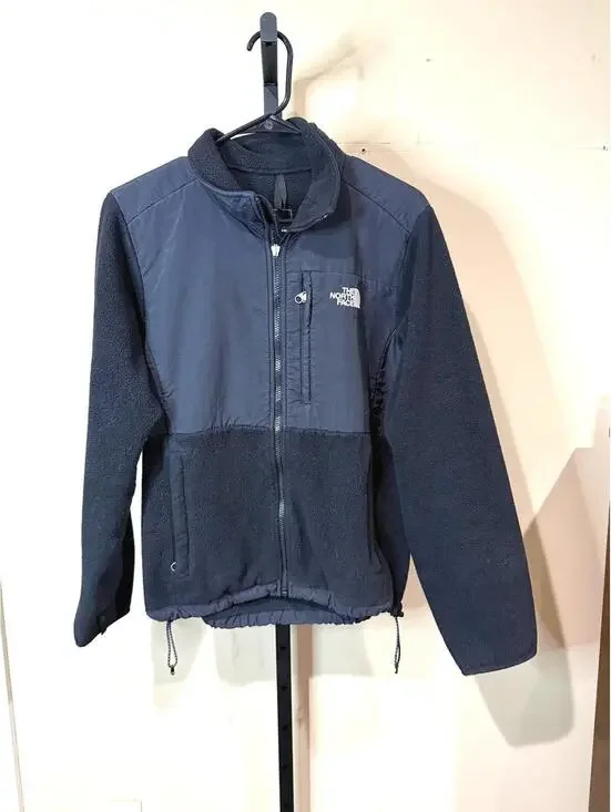 The North Face Men's Black Fleece Jacket with Chest Pocket Medium