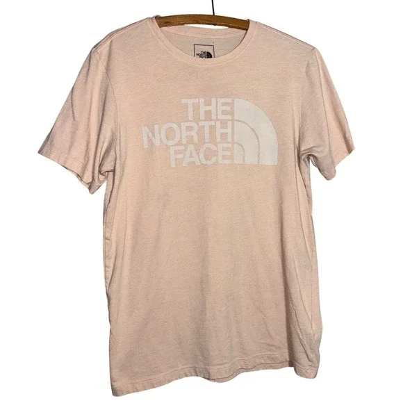 The North Face Mens Graphic T-Shirt Peach Half Dome Logo Size M Gorpcoare Nature