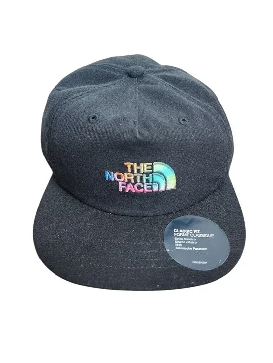 The North Face Pride Collection 5-Panel Recycled '66 Hat Black Rainbow NEW