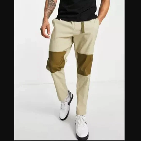 The North Face Relaxed-Fit Class V Tan & Brown Belted Hiking Pants mens XL