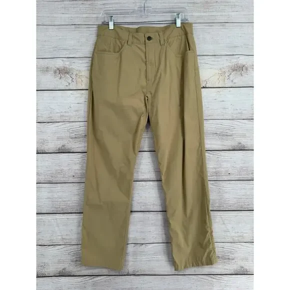 The North Face Sprag 5 Pocket‎ Pants Mens 32 Tan Stretch UPF Moisture Wicking