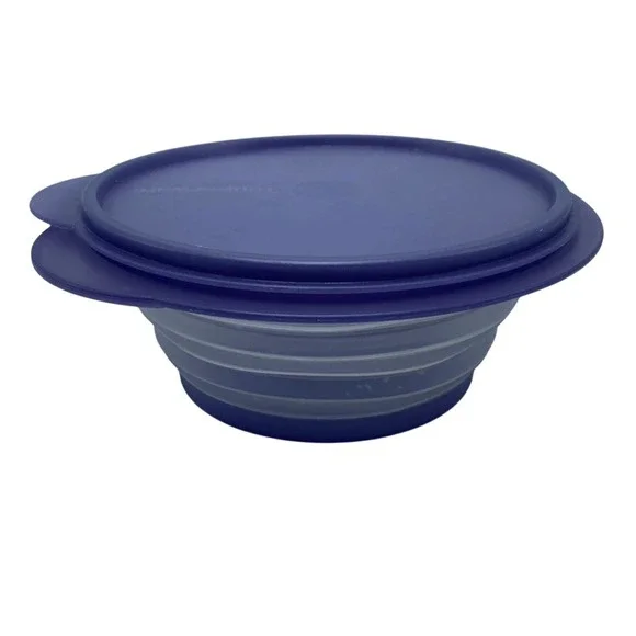 Tupperware Purple Round Food Storage Container 950ml 4c 5453A-5 Made in USA