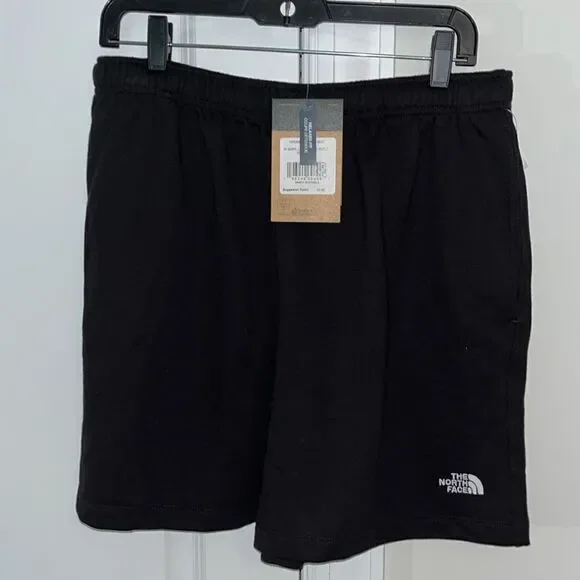 NWT New $55 The North Face Mens Black Half Dome men’s fleece shorts M work out