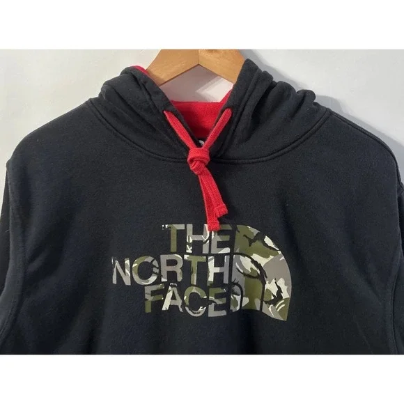 Mens The North Face Hooded‎ Sweatshirt Camo Graphic Logo Sz Med