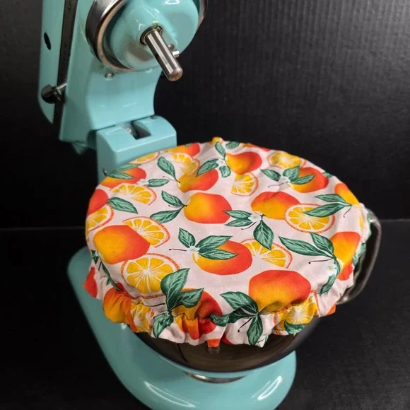 Juicy Oranges Faux Granny Square KitchenAid Mixer Mixing Bowl Cover Baking