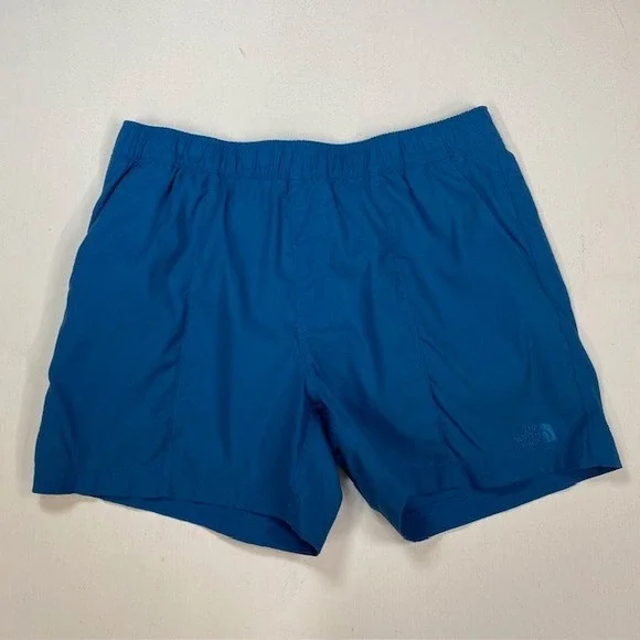 The North Face Mens Class V Pull-On Shorts Blue NF0A5A5X Size Medium 5 Inseam