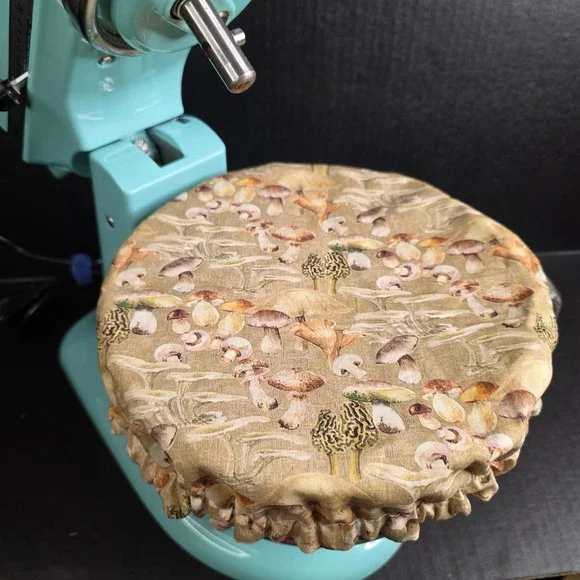Brown Wild Mushrooms Nature Theme KitchenAid Mixer Mixing Bowl Cover Baking