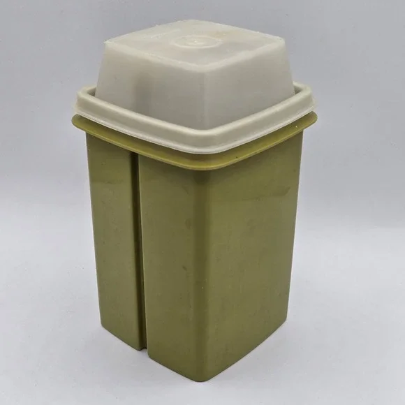 Tupperware Pickle Saver Olive Keeper Retro Avocado Green 1330 3 Piece Set 1970
