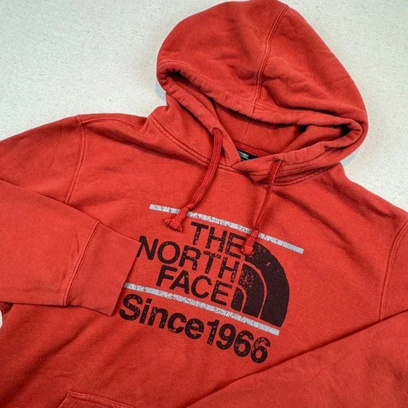 The North Face Mens Red Graphic Hoodie Since 1966 Pullover XL Regular NF0A3X6P