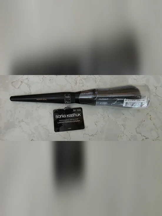 NEW Sonia Kashuk No.100 Large Powder Brush - Black