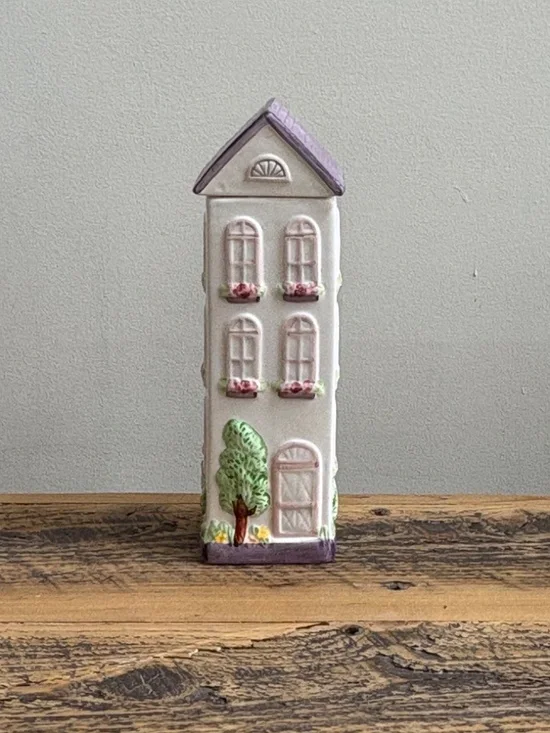 Ceramic House Pasta Storage Jar / Kitchen Canister – Cottage Style