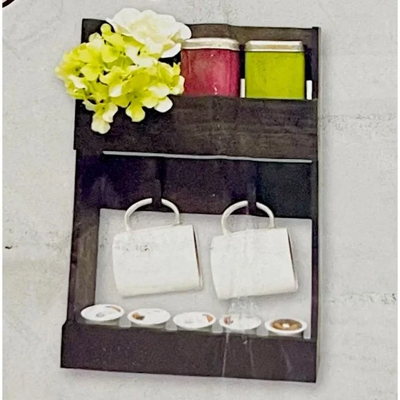 Multi Functional Storage Rack‎ includes:2 Hooks & 2 Shelves Size: 12