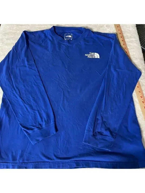 The North Face Blue Long Sleeve Shirt XL