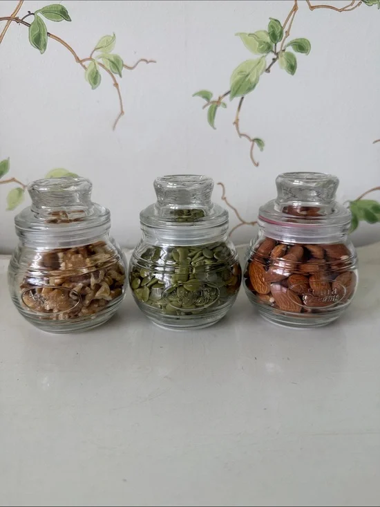 Aroma Dreams Old Williamsburg 4oz Glass Candle Jars - Airtight Lids - Set of 3