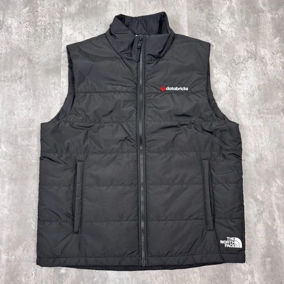 The North Face Puffer Vest Men Large Black Lightweight Quilted Outdoor Primaloft