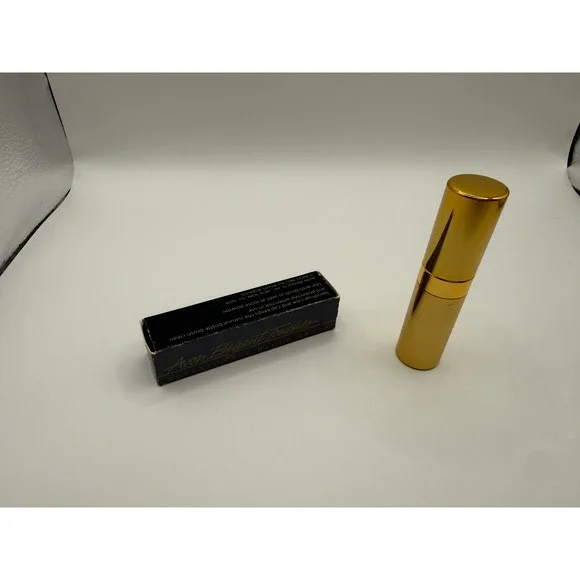 Vintage 1987‎ Avon Elegant Touches Retractable Blush Brush Gold Tone Case NIB