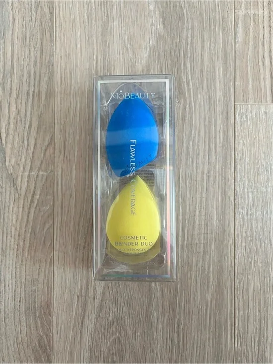 MO Beauty Flawless Coverage Cosmetic Blender Duo - Blue & Yellow