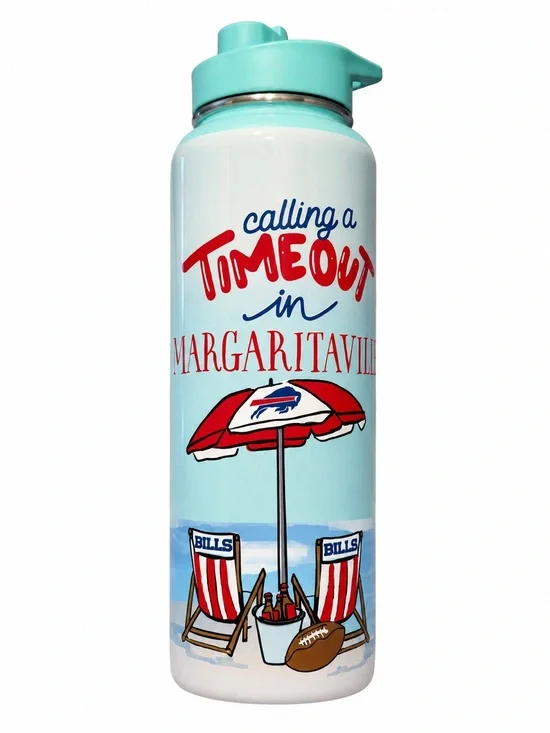 Margaritaville Light Blue & Red Beach Bottle