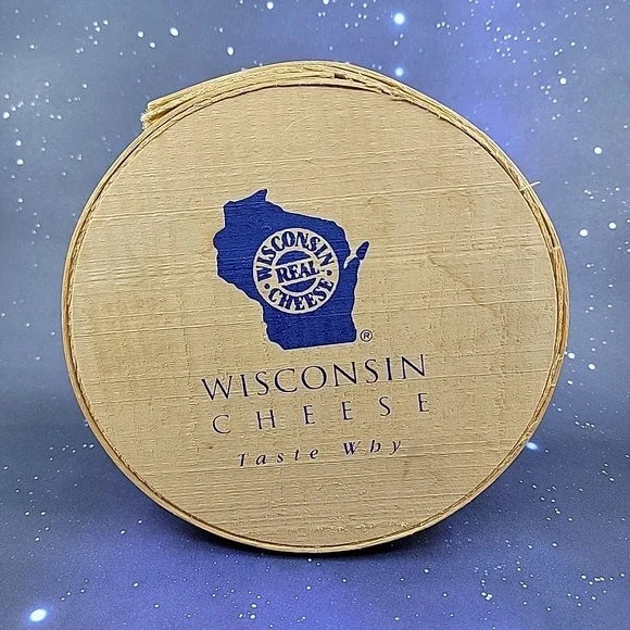 Authentic Wooden Wisconsin Cheese Box  Dufeck Made In WI USA 8