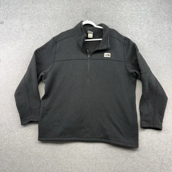 THE NORTH FACE Mens Gray Gordon Lyons 1/4 Zip Pullover Sweater Size‎ XXL NWT