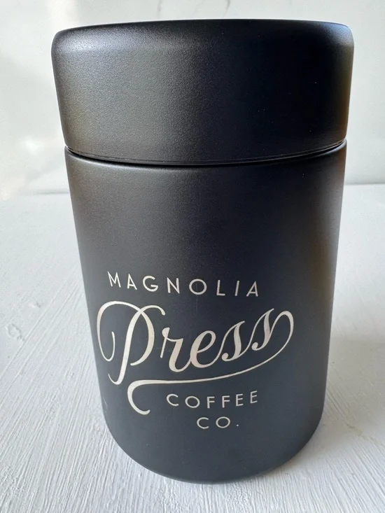 NWOT Magnolia Press Coffee Co Vacuum Seal Multipurpose Kitchen Canister