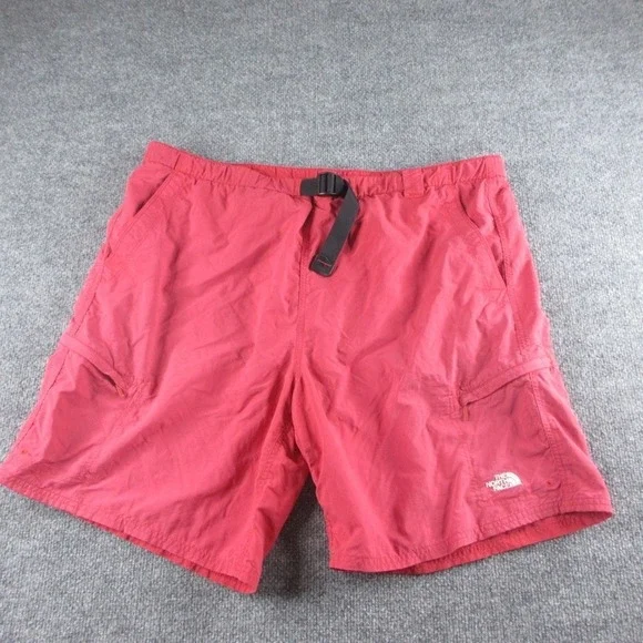 North Face Shorts Men XL Red Nylon 8