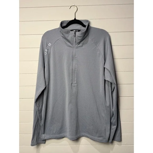 The North Face Mens‎ Gray 1/4 Zip Long Sleeve Pullover XL