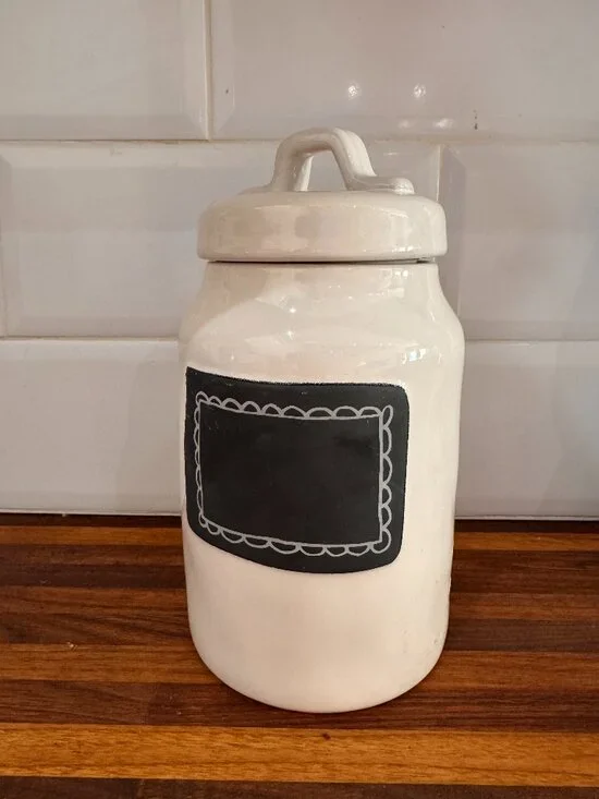 Fresh Baked!  Rae Dunn Take Note Chalkboard Container