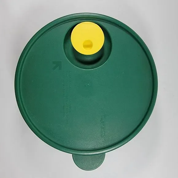 Vintage Tupperware Colander Strainer with Steamer‎ Vent Lid Green