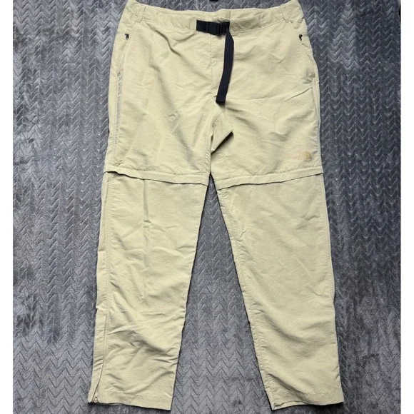 The North Face Paramount Convertible Pants 40 Khaki Excellent Zip Off (2108)