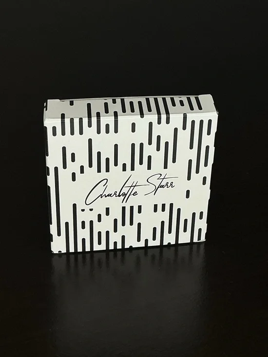 Charlotte Starr Foldable dual compact mirror featuring regular & ‎ magnifying