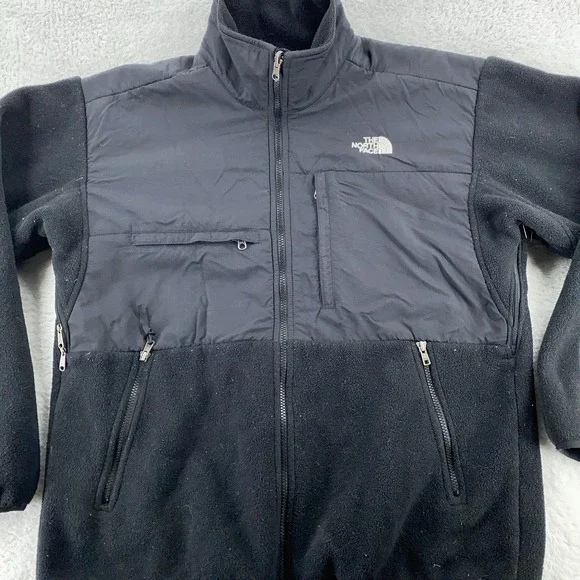 The North Face‎ Black Polartec Jacket Mens Large Full Zip Fleece Outdoor Pockets