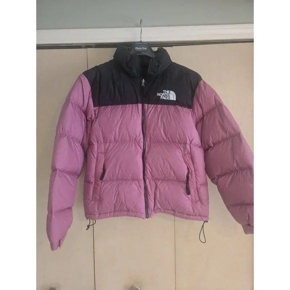 The North Face 1996 Retro Nuptse 700 Down Puffer Jacket Pink Black Men's M