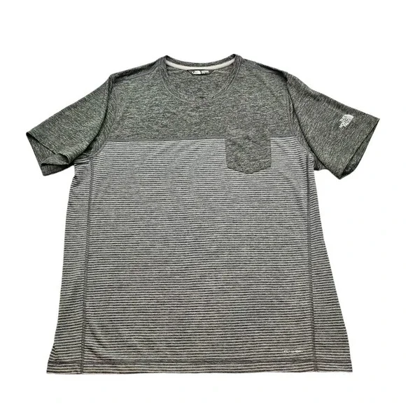 The North Face Shirt Mens‎ XL/ TG Two Tone Striped Flash Dry Active Short Sleeve