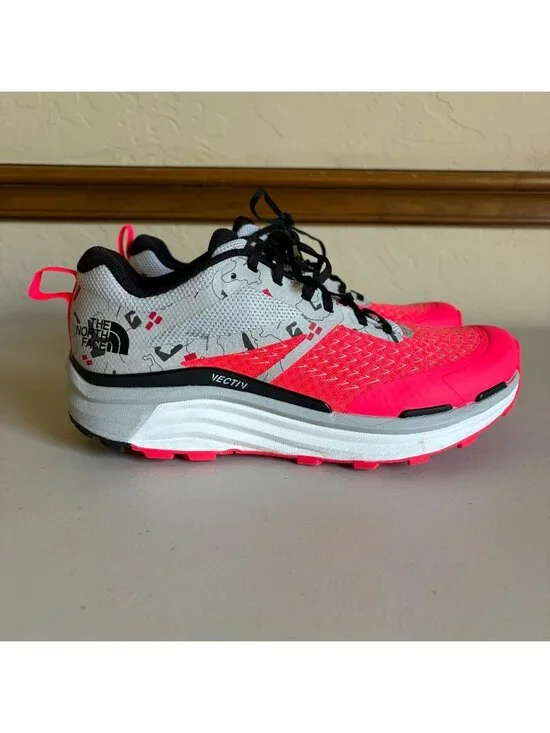 The North Face Vectiv Enduris II Trail Running Shoes White Pink Black Men's US 8