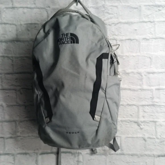The North Face Vault Backpack Gray Laptop School Daypack NF0A3VY2 s12