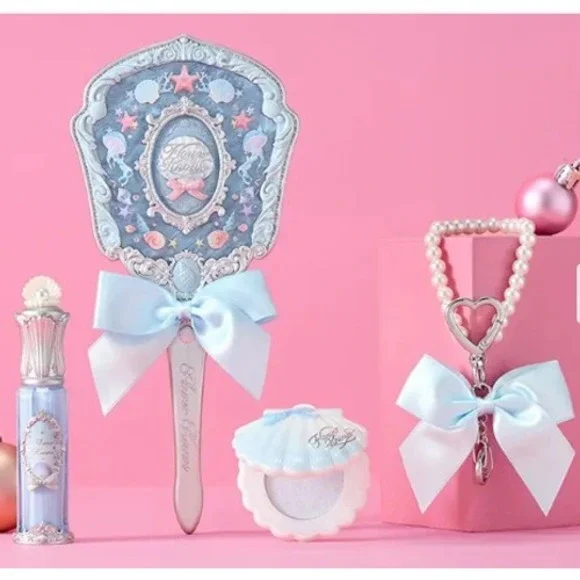 Flower Knows Shells Jewel Collection Hand Mirror Keychain Lip Glaze Highlighter‎