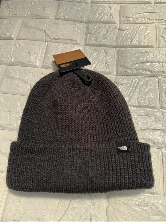 THE NORTH FACE Asphalt Grey Circular Rib Beanie