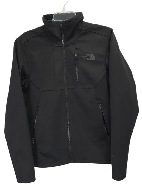 The North Face Jacket Mens Black Apex Risor Softshell Fleece Lined Size Small