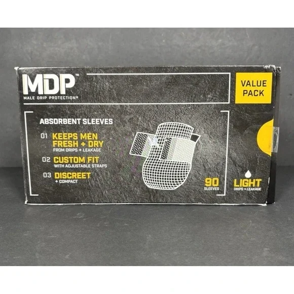 MDP Male Drip Protection 90 Count Absorbent Sleeves Light Leakage Value Pack