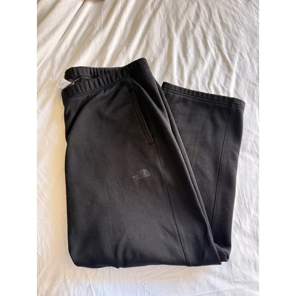 The North Face Mens Black Fleece Sweatpants Straight Leg Size L