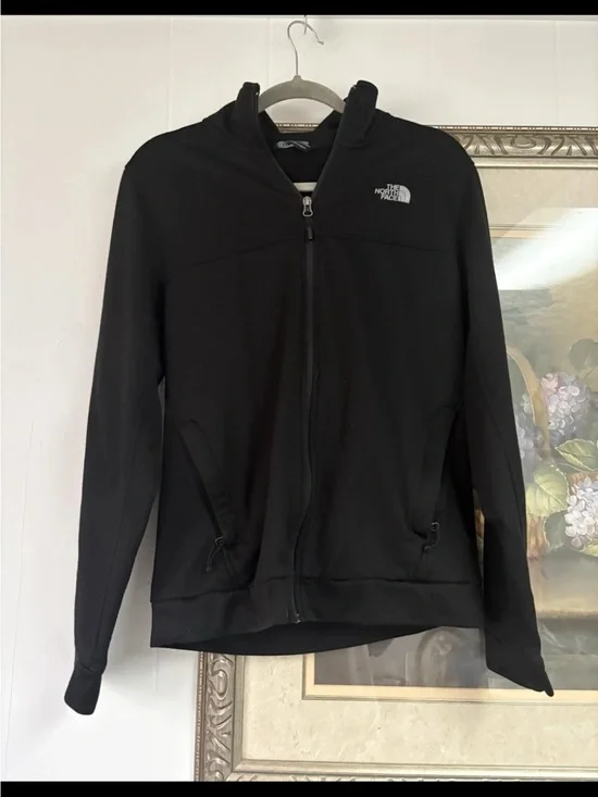 The North Face Black Full-Zip Hooded Sweater
