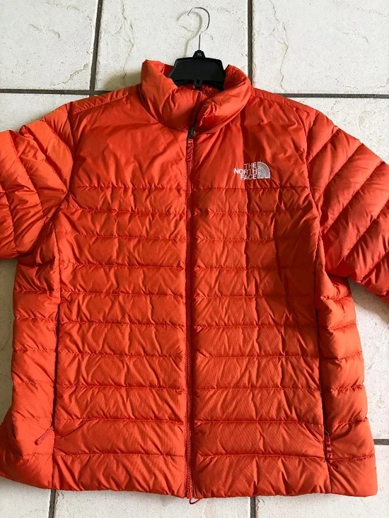Orange-The North Face Puffer Jacket
