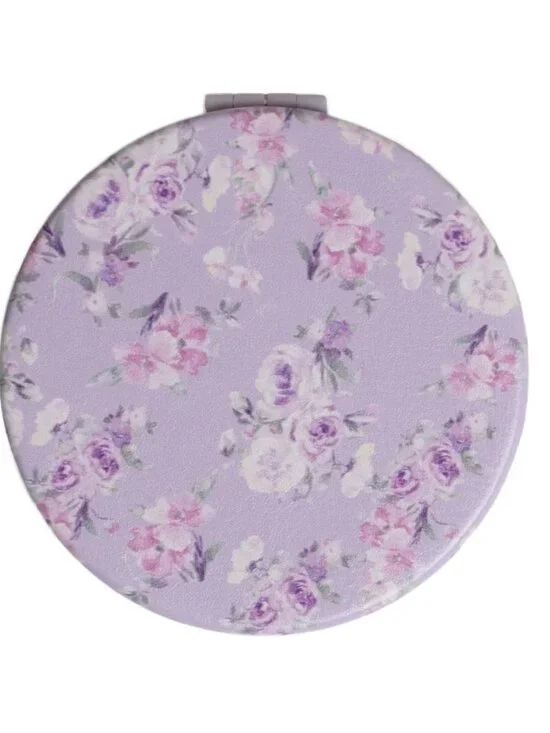 LoveShackFancy – Goody Happy Thoughts Compact Mirror in Hibiscus